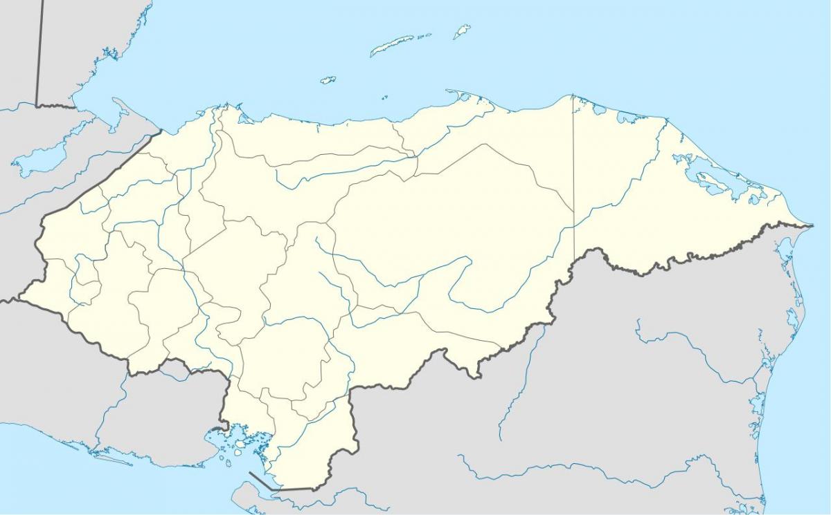 mapa pokazuje Hondurasu