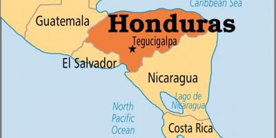 Hondurasu mapa kapitala