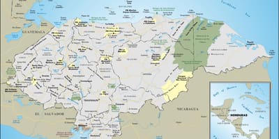 Mapa Hondurasu put